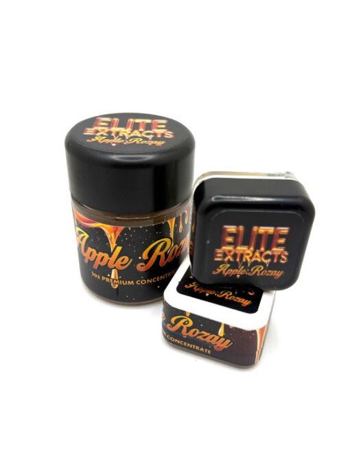 Apple Rosay Premium Extract delivers bold apple-candy flavor with gassy undertones, offering high THC potency, full-spectrum cannabinoids, and clean, flavorful hits for dabbing or topping bowls