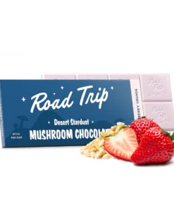Discover the Desert Stardust Mushroom Bar – a delicious, potent psilocybin chocolate edible with crunchy strawberry flavor. Perfect for microdosing and full trips