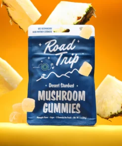 Experience the tropical flavor of Stardust Mushroom Pineapple Gummies—natural, vegan edibles crafted to boost mood, clarity, and focus. Perfect for daily wellness.