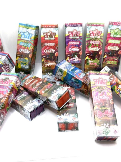Whole Melt Disposable Vape delivers 2g of full-spectrum cannabis oil with bold flavors like Strawberry Runtz, Purple Punch, and Pineapple OG in a sleek, draw-activated device.