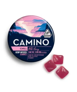 Experience calm with Camino Wild Berry 'Chill' 5mg Gummies. Premium THC edibles crafted to relax the body and mind. Ideal for gentle, reliable unwinding