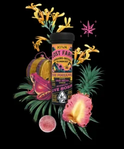 Naturally blended live rosin gummies with 10mg THC. Enjoy bold Pink Pineapple x Sour Dream flavor and a balanced, full-spectrum experience.